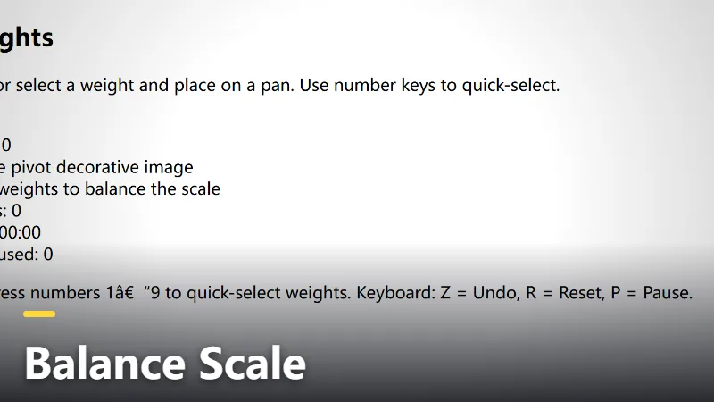 Balance Scale