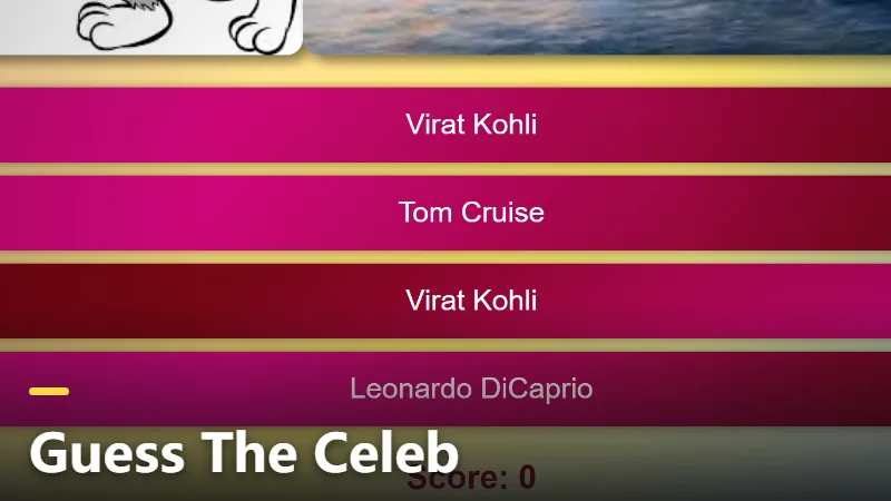 Guess The Celeb