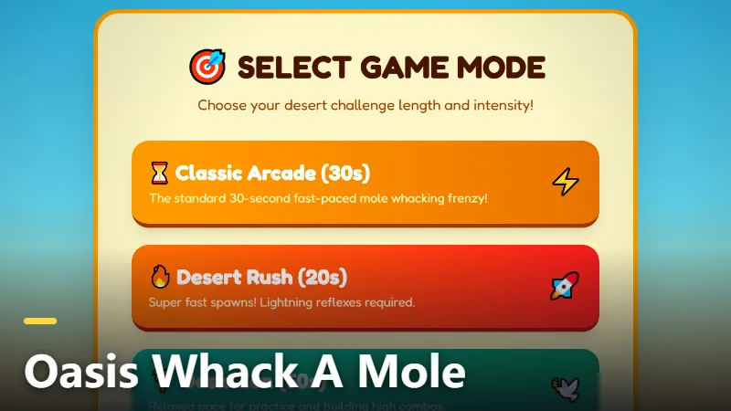 Oasis Whack A Mole