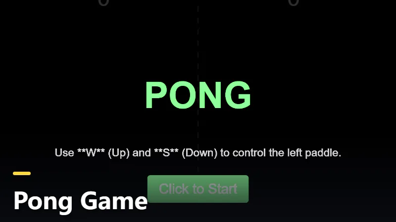 Pong Game