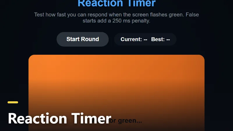 Reaction Timer