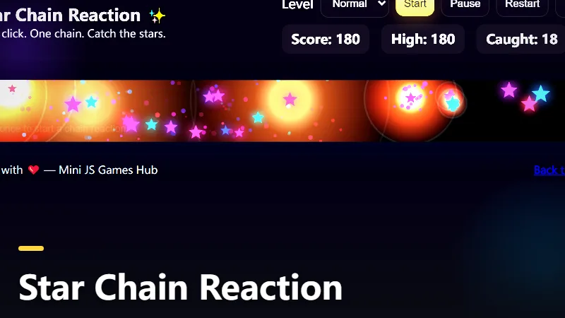 Star Chain Reaction