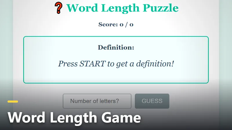 Word Length Game