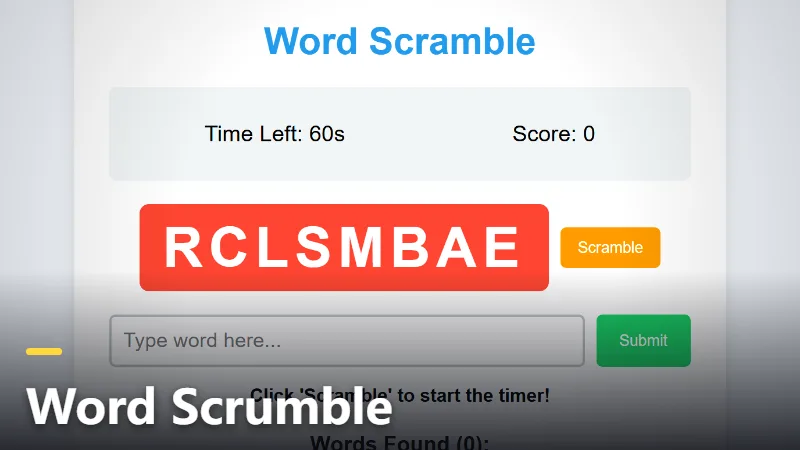 Word Scrumble